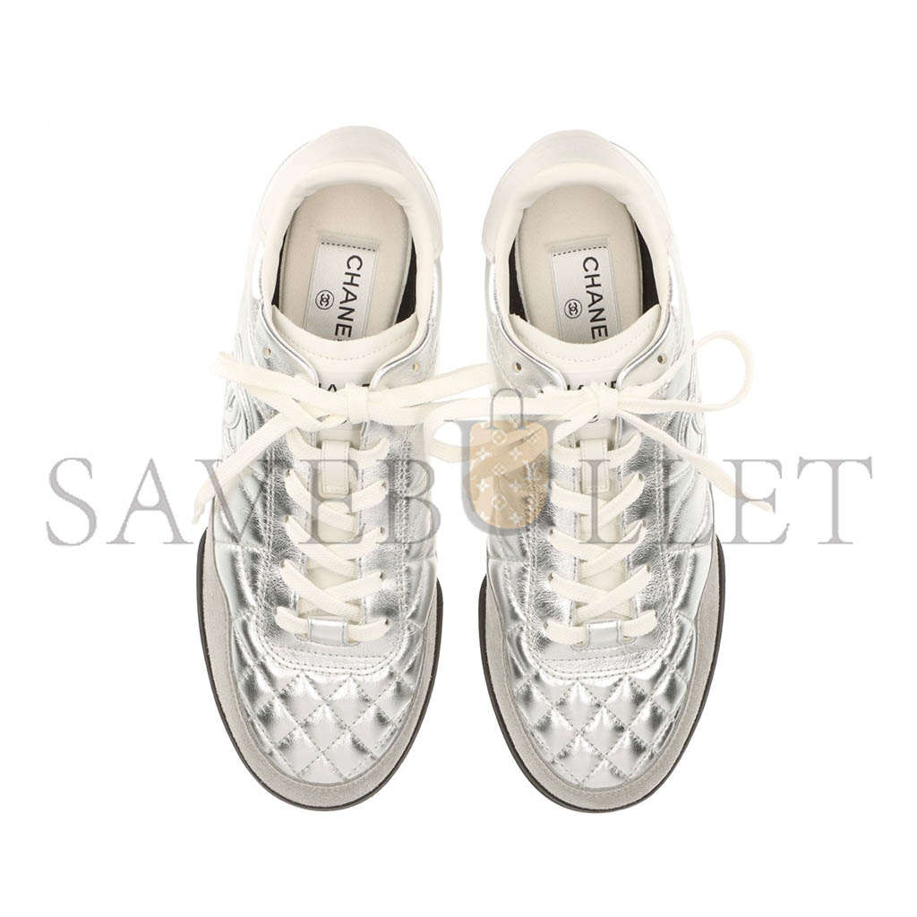 Ch*el sneaker low-top silver g45839